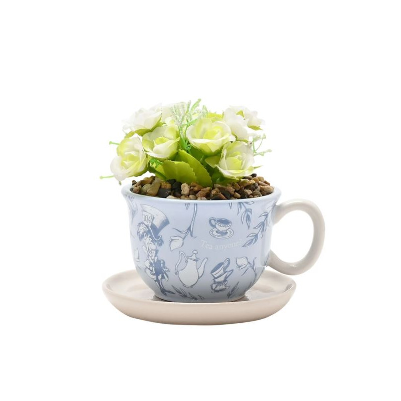 Tasse Décorative + Fausse Plante ALICE AUX PAYS DES MERVEILLES - Disney