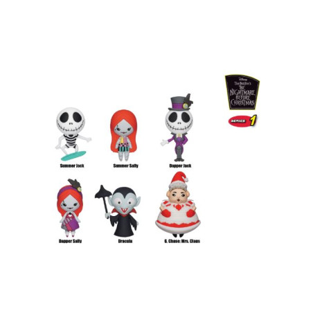 DISPLAY ETRANGE NOEL DE MONSIEUR JACK - Series 3 - 3D Foam Magnets SURPRISE DISNEY