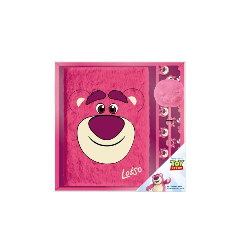 TOY STORY - Lotso - Pack Premium Notebook Peluche A5 + Stylo-Bille