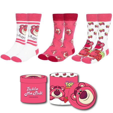 Pack de 3 Paires de Chaussettes (Taille 36-43) Lotso - TOY STORY - Disney