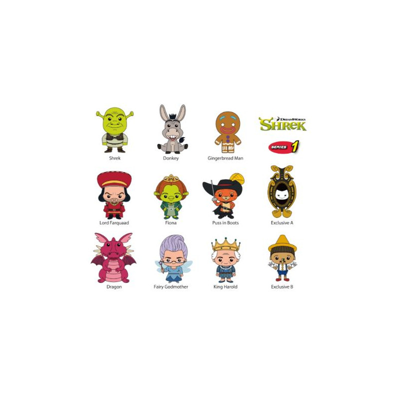 Blind Bag 3D Foam Bag Clip SHREK - Series 1