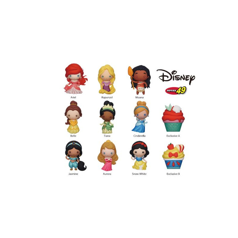 display DISNEY - Princesse - 3D Foam Bag Clip