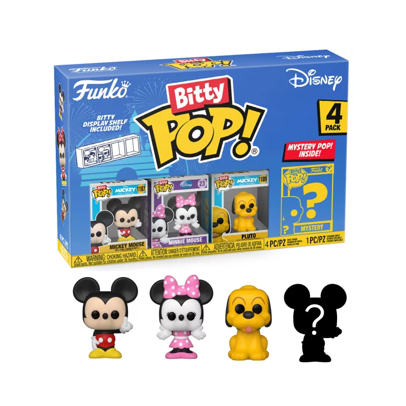 DISNEY - Bitty Pop 4 Pack 2.5cm - Mickey