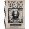 CARNET SPIRALES WANTED HARRY POTTER