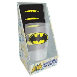 MAXI VERRE BATMAN ET 4 SOUS-VERRES