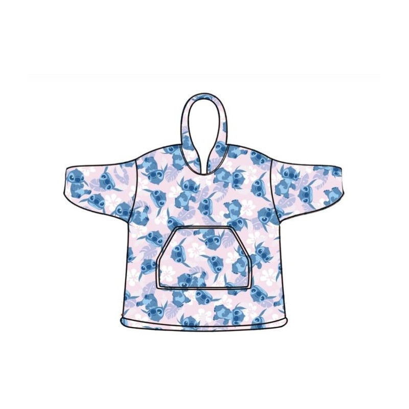LILO & STITCH - Sweat Poncho - Taille Adulte