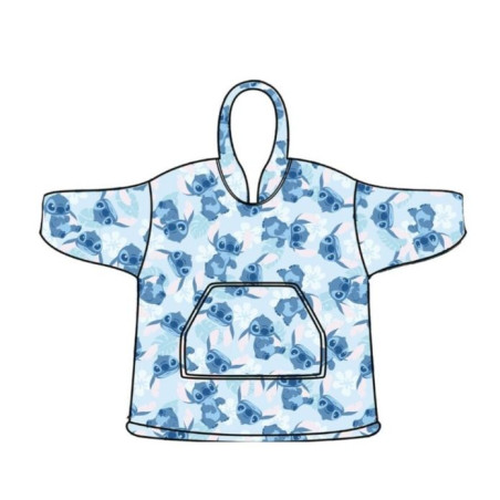LILO & STITCH - Stitch - Sweat Poncho - Taille Adulte