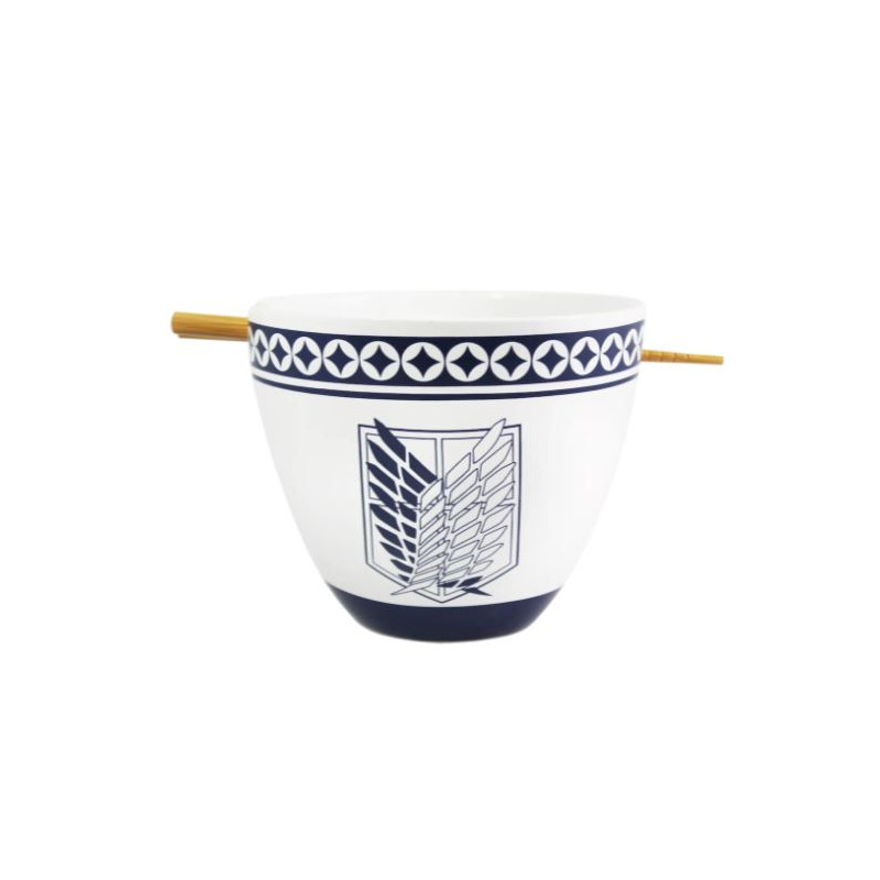 ATTACK ON TITAN - Bol à Ramen avec Baguette 470ml - Emblem
