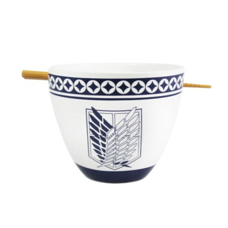ATTACK ON TITAN - Bol à Ramen avec Baguette 470ml - Emblem