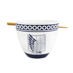 ATTACK ON TITAN - Bol à Ramen avec Baguette 470ml - Emblem