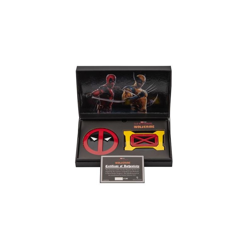 SET ÉPINGLETTES MARVEL DEADPOOL ET WOLVERINE MAGNÉTIQUES