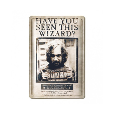 Grande plaque métallique Wanted Sirius