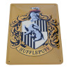 Grande plaque métallique Poufsouffle Harry Potter