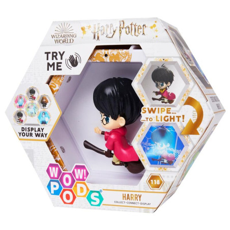 FIGURINE WOW POD LUMIERE HARRY POTTER SUR SON BALAI QUIDDITCH