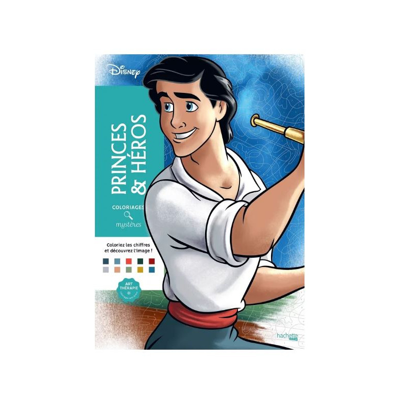 Coloriages mystères Disney - Princes et Héros