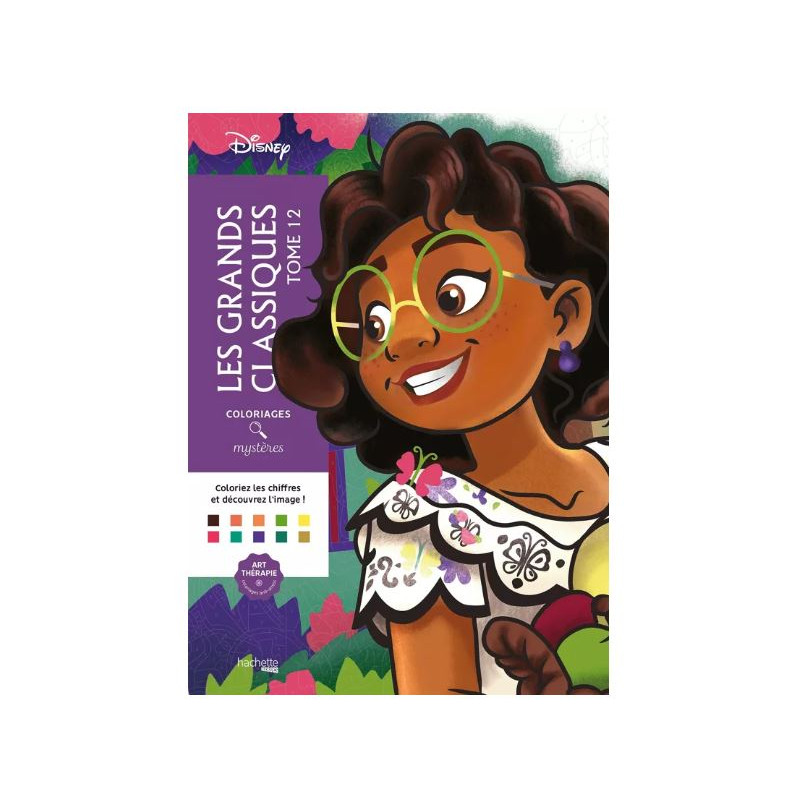 LIVRE DE COLORIAGES - Coloriages mystères Disney - Les Grands classiques Tome 12