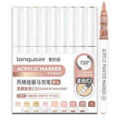 SET FEUTRE MARQUEUR ACRYLIC SERIE SKIN LANGUO
