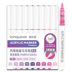 SET FEUTRE MARQUEUR ACRYLIC SERIE VIOLET