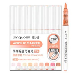 SET FEUTRE MARQUEUR ACRYLIC SERIE SKIN 2 LANGUO