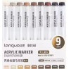 SET FEUTRE MARQUEUR ACRYLIC SERIE MARRON LANGUO
