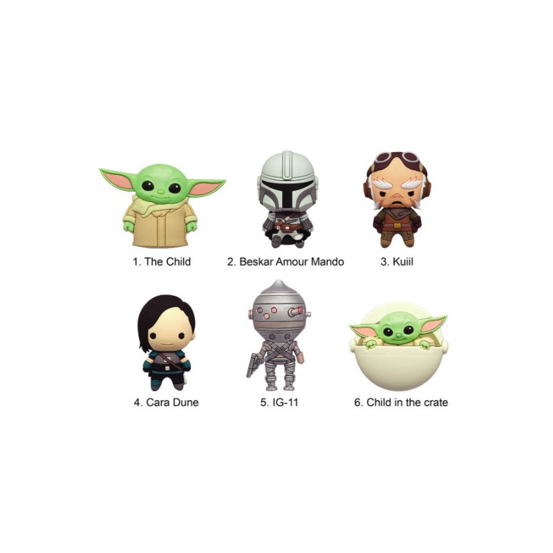 DISPLAY MANDALORIAN - Serie 1 -3D Foam Magnets in blind bags STAR WARS