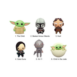 DISPLAY MANDALORIAN - Serie 1 -3D Foam Magnets in blind bags STAR WARS