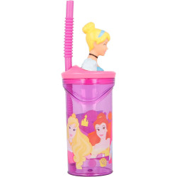 Verre à paille figurine 3D Princesse Disney 360ml