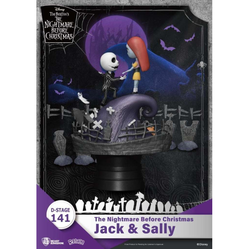 L'ETRANGE NOEL DE MONSIEUR JACK - Jack & Sally - Diorama D-Stage 15cm disney