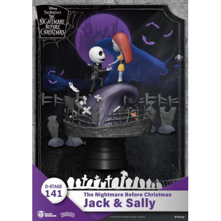 L'ETRANGE NOEL DE MONSIEUR JACK - Jack & Sally - Diorama D-Stage 15cm disney