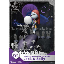 L'ETRANGE NOEL DE MONSIEUR JACK - Jack & Sally - Diorama D-Stage 15cm disney