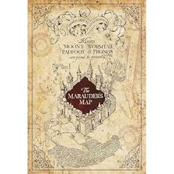 HARRY POTTER CADRE CARTE DU MARAUDER 50X100CM