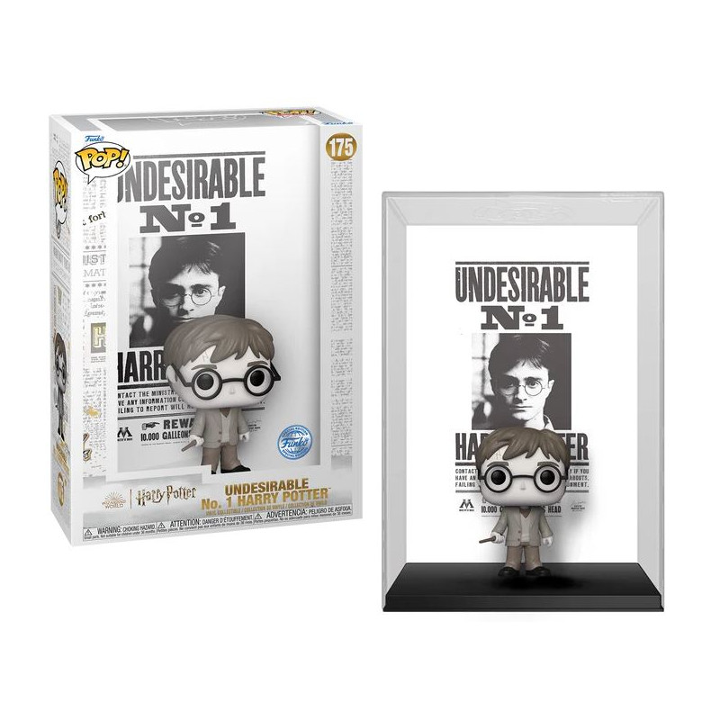 HARRY POTTER FIGURINE FUNKO POP Display Case N° 175 - Harry "Wanted Poster"
