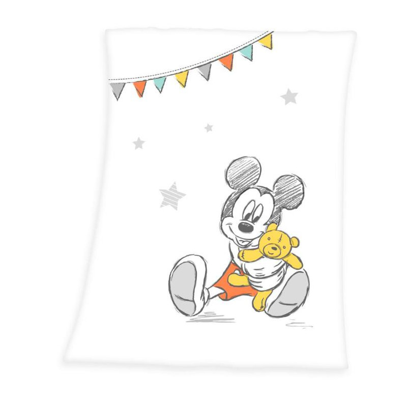 COUVERTURE PLAID BEBE MICKEY DISNEY