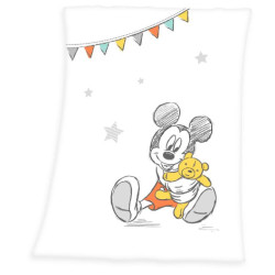 COUVERTURE PLAID BEBE MICKEY DISNEY