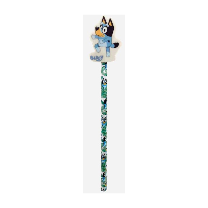 CRAYON AVEC GOMME  BLUEY