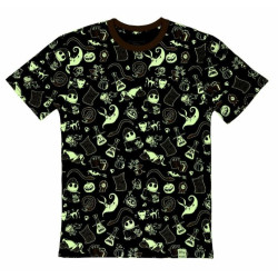 T-SHIRT ETRANGE NOEL DE MR JACK MAYOR PARTY UNISEX LOUNGEFLY ( S )