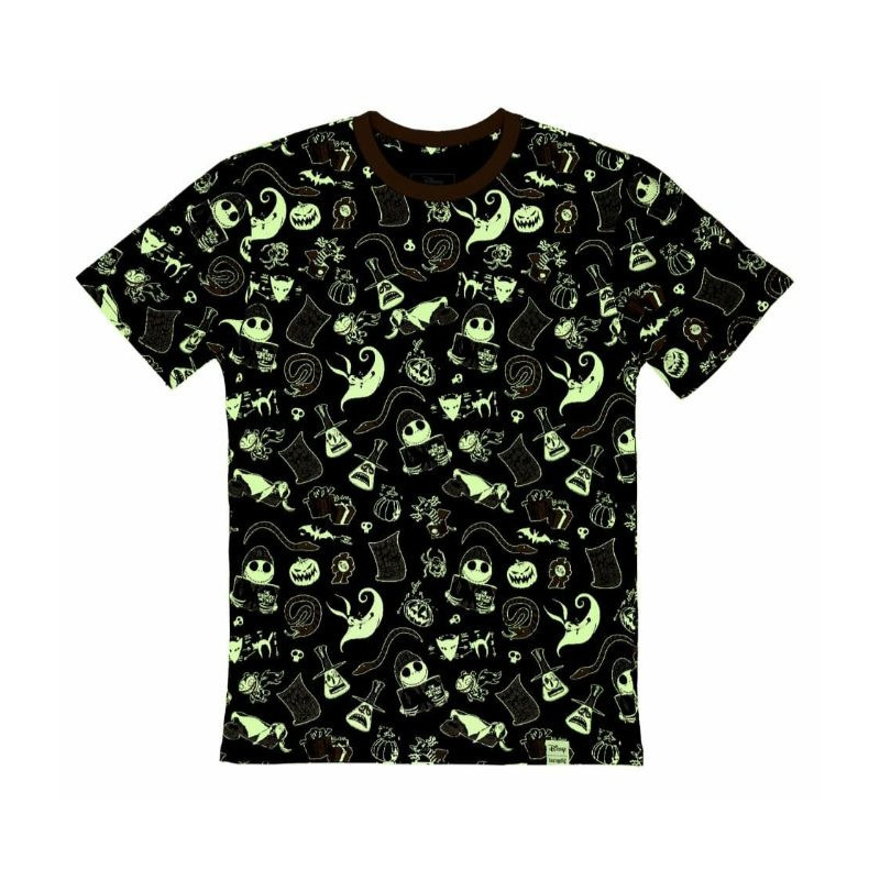 T-SHIRT ETRANGE NOEL DE MR JACK MAYOR PARTY UNISEX LOUNGEFLY ( M)
