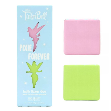 Duo de boules de bain effervescentes fée clochette peter pan disney
