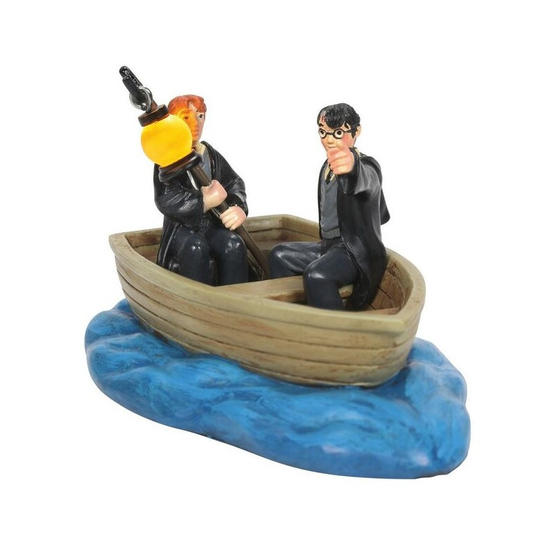 FIGURINE HARRY POTTER ET RON SUR LE BATEAU ENESCO HARRY POTTER