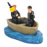 FIGURINE HARRY POTTER ET RON SUR LE BATEAU ENESCO HARRY POTTER