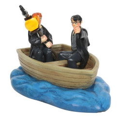 FIGURINE HARRY POTTER ET RON SUR LE BATEAU ENESCO HARRY POTTER