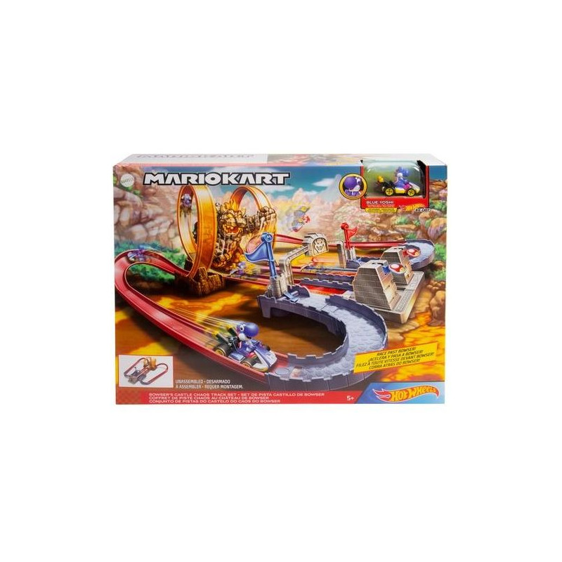 COFFRET DE JEU COURSE MARIO KART AU CHATEAU DE BOWSER - HOT WHEELS