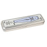 TROUSSE RECTANGULAIRE METALLIQUE + CRAYONS ETRANGE NOEL DE Mr JACK