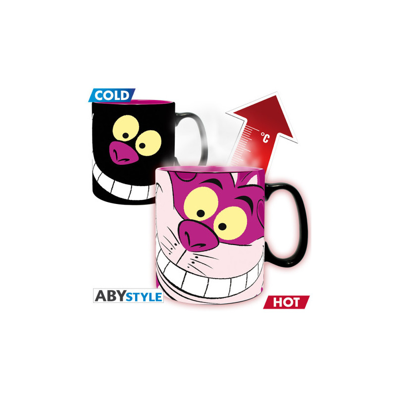 MUG THERMOREACTIF CHESHIRE LE CHAT ALICE AUX PAYS DES MERVEILLES DISNEY