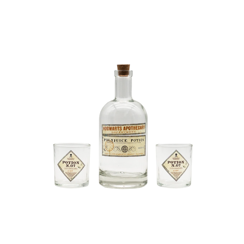 SET BOUTEILLE ET VERRES HARRY POTTER
