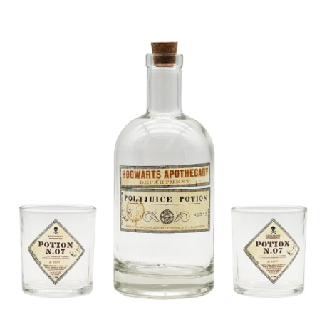 SET BOUTEILLE ET VERRES HARRY POTTER