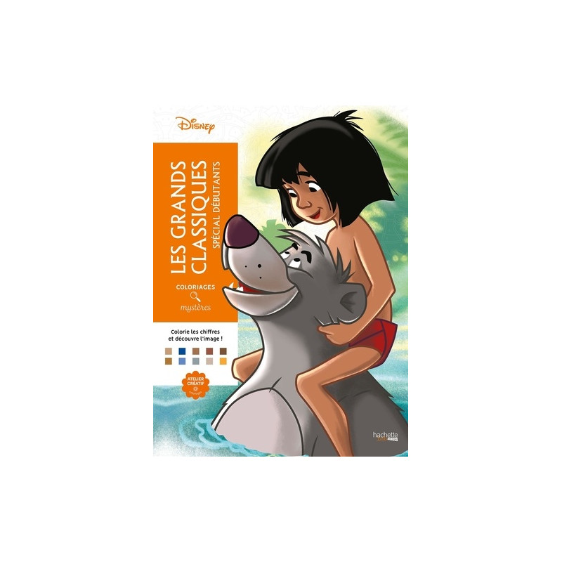 Coloriages mystères Disney - Grands classiques Spécial débutants