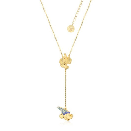 COLLIER DISNEY FANTASIA MICKEY ET LE BALAI PLAQUÉ OR