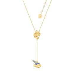 COLLIER DISNEY FANTASIA MICKEY ET LE BALAI PLAQUÉ OR