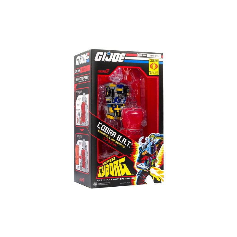 FIGURINE CYBORG GI JOE COBRA CRABE TRANSPARENT